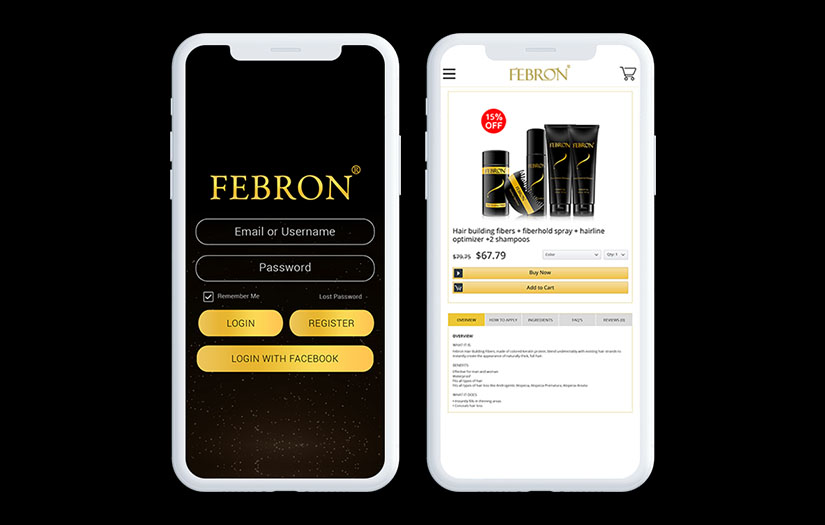 Hair Product-specific E commerce Platform screenshot 1