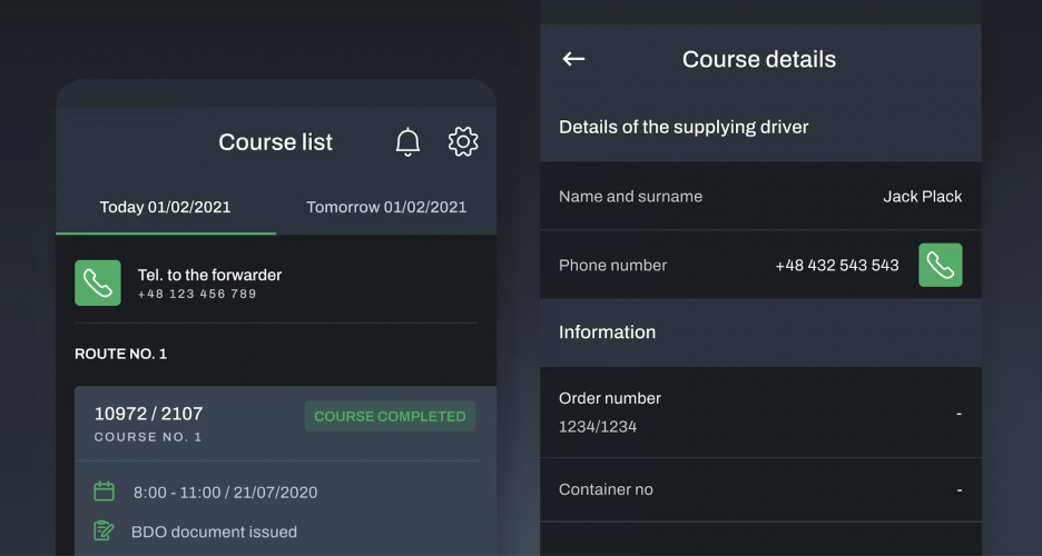 Custom digital tools for waste management company screenshot 2