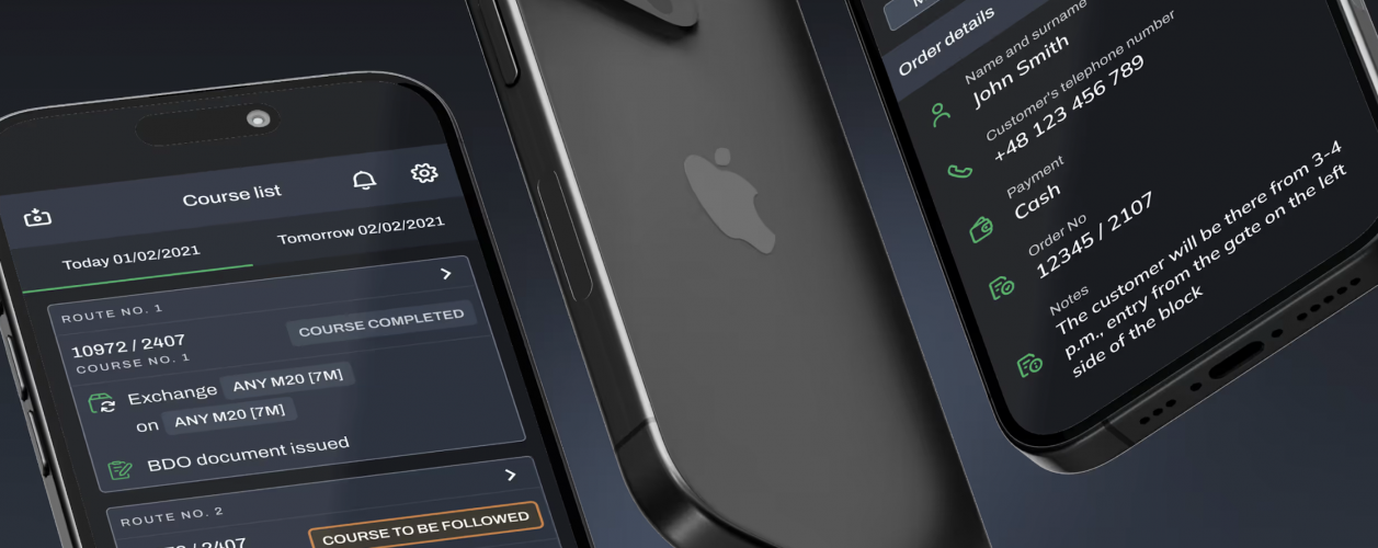 Custom digital tools for waste management company screenshot 1