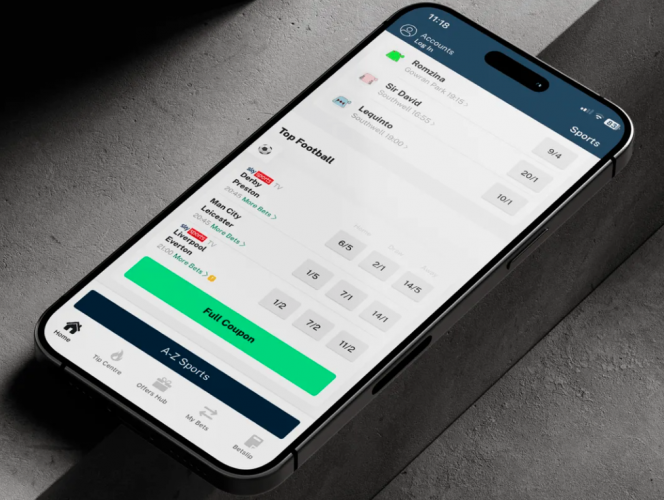 Sports analytics (US) & live betting (UK) apps screenshot 1