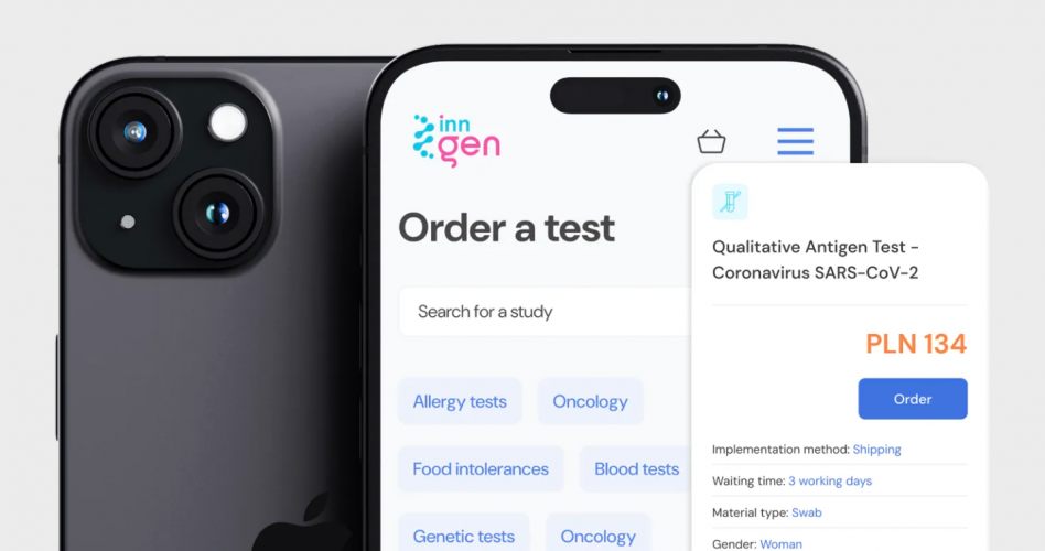 Digital platform for accessing diagnostic tests screenshot 1