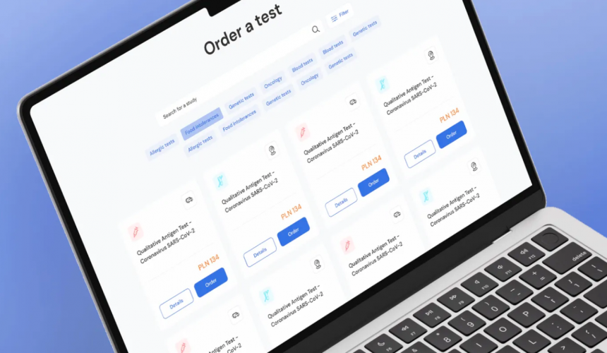 Digital platform for accessing diagnostic tests screenshot 2