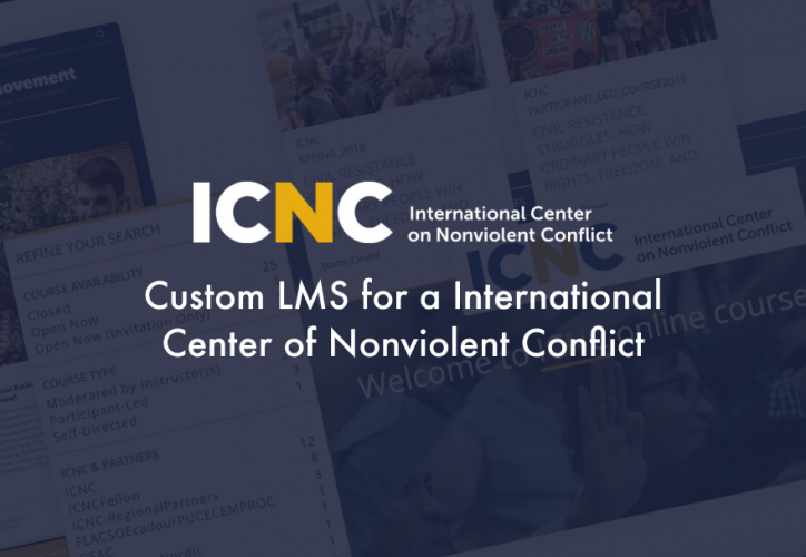 Custom LMS for a nonprofit organization screenshot 1