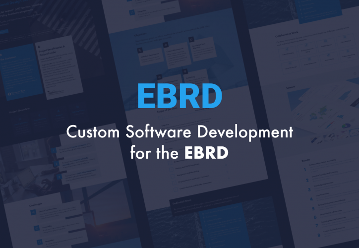 Custom Software Development Services for the EBRD screenshot 1