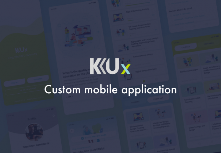 Custom mobile application screenshot 1