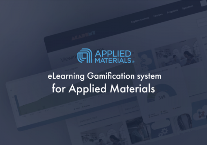 eLearning Gamification system for Applied materials screenshot 1