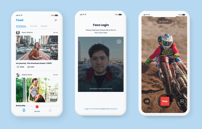 VR video streaming PWA screenshot 1