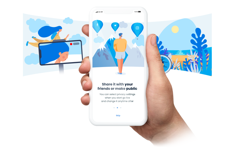 VR video streaming PWA screenshot 2