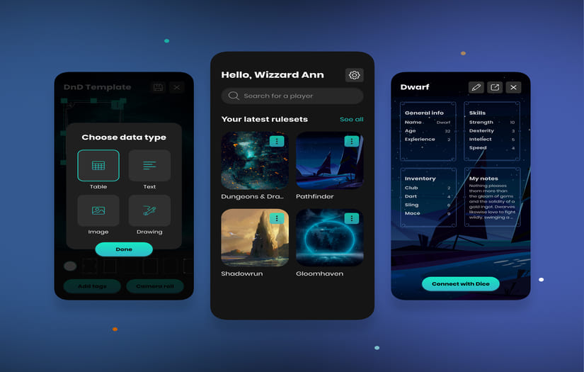 Character Sheet App With IoT Integration screenshot 1
