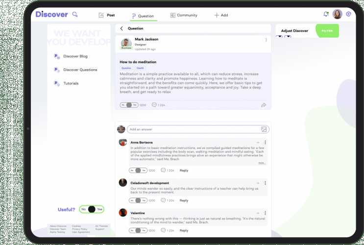 Q&A Social Network App Development screenshot 1