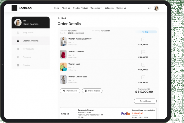 Outfit Marketplace Development via Medusa & Next.js screenshot 2