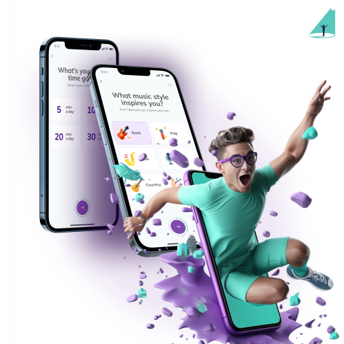 React Native Highly-Animated Music Learning Mobile App screenshot 1