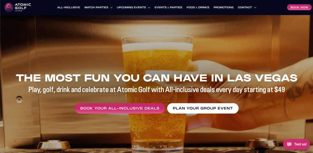 Atomic Golf screenshot 1