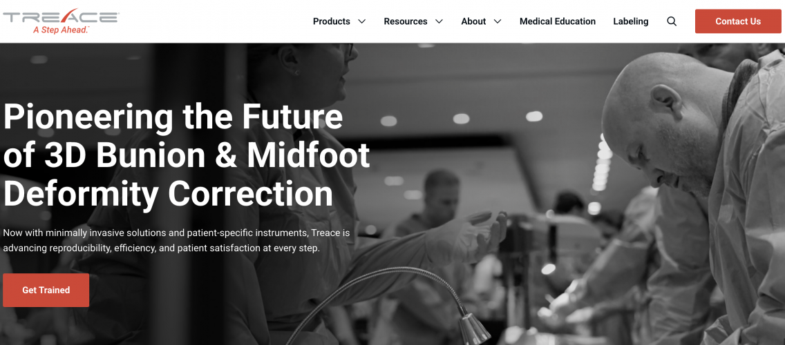 Treace medical screenshot 1