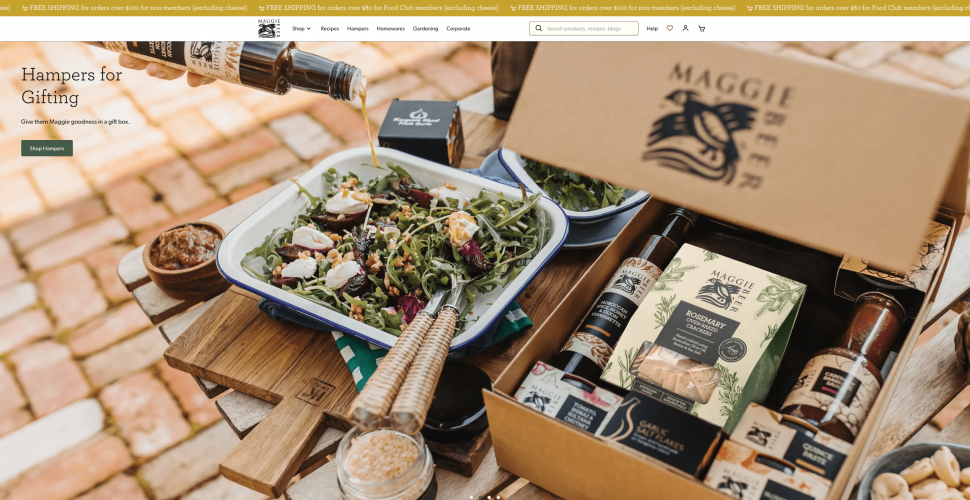Maggie Beer Holdings' Shopify Plus Migration by MindArc screenshot 1
