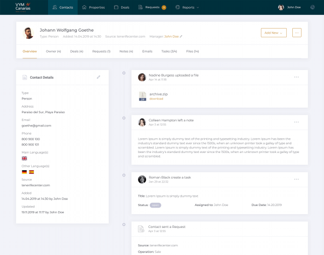 Custom CRM System For A Real Estate Agency screenshot 3
