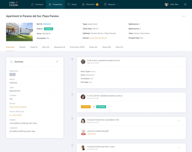 Custom CRM System For A Real Estate Agency screenshot 2