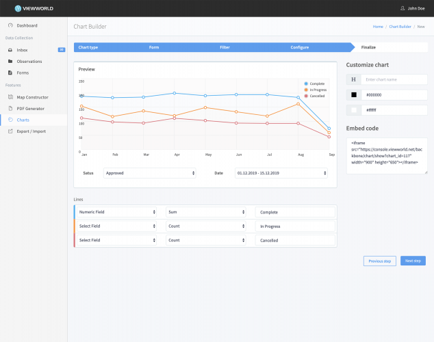 Custom Data Collection & Analytics Software screenshot 4