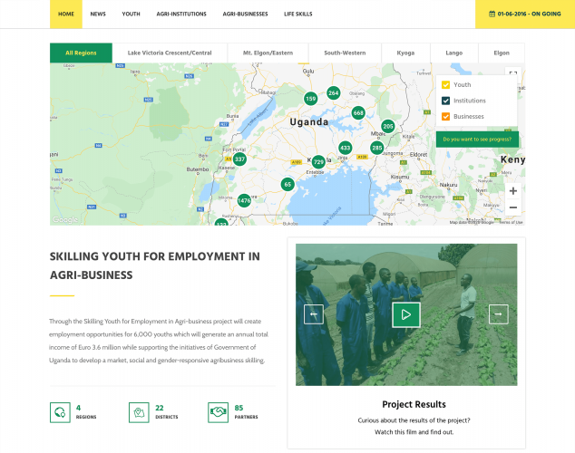 Web Platform For Monitoring A Humanitarian Project screenshot 2