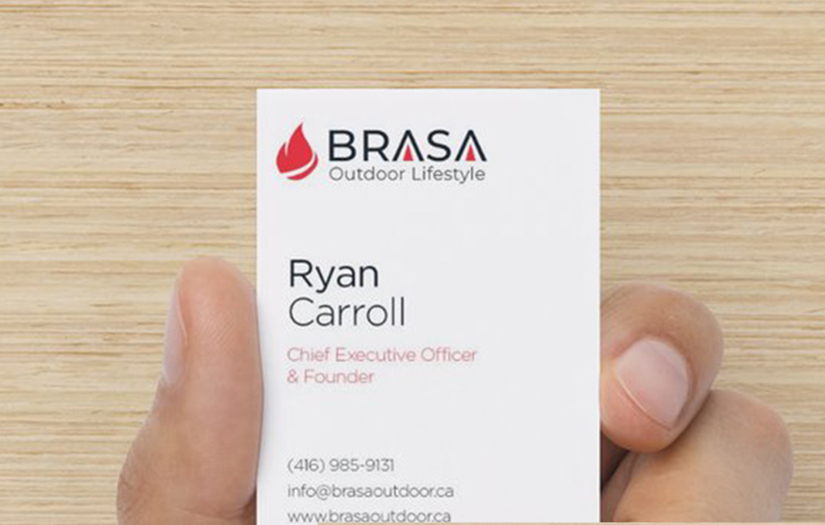 Brasa logo and business cards screenshot 2
