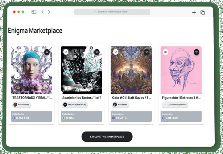 Enigma Art - NFT Marketplace screenshot 1