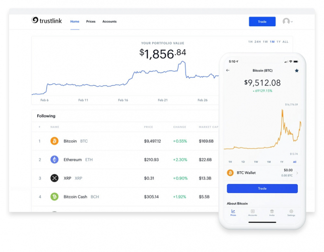 Trustlink - Decentralized Cryptocurrency Exchange screenshot 1