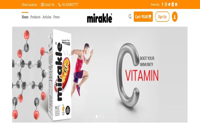 Digital Marketing For A Wellness Drink Brand screenshot 1