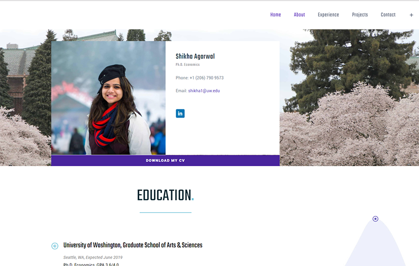 Educational Website screenshot 1