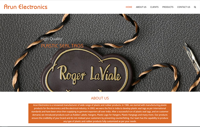 Company Portfolio Website screenshot 1