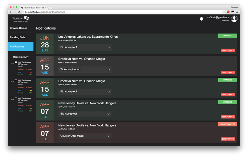 Tickfinity screenshot 3