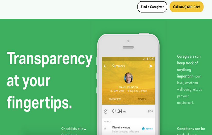 kindlycare.com screenshot 1