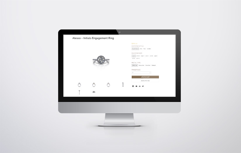 Michael Arthur Diamonds Ecommerce Site screenshot 2