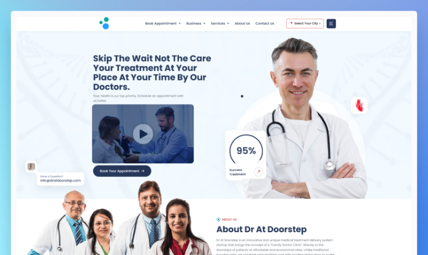 Online Doctor Appointment and Telehealth System screenshot 1