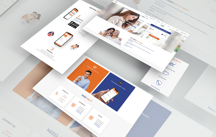 Mobile Remittance Website screenshot 1