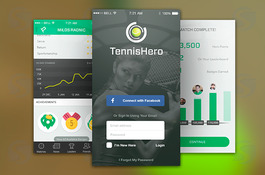 Tournament / Challenge app for tennis players