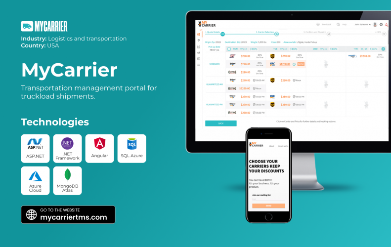 MyCarrier screenshot 1