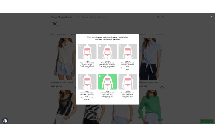 RevShopp - Shopping tool/Body Shape Intelligence platform screenshot 1