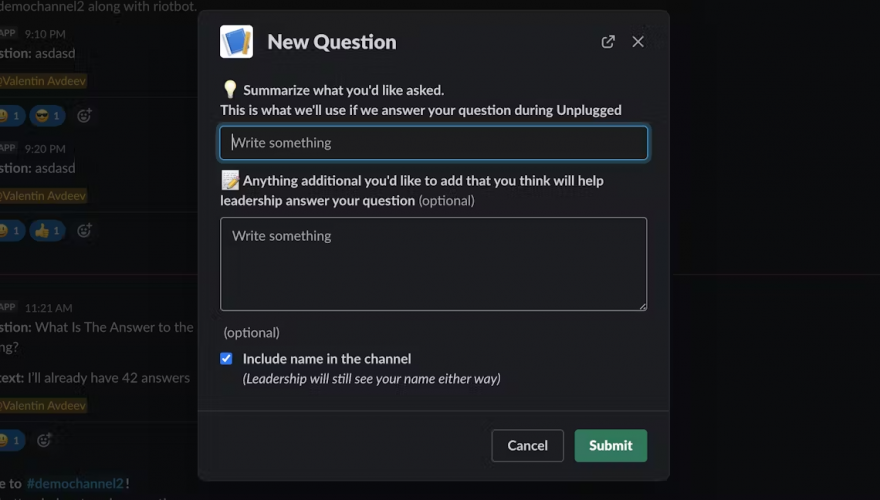Riot Games: Slack Bot for Streamlined Communication screenshot 1