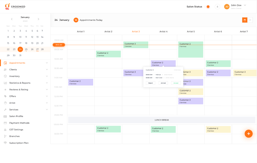 Groomed screenshot 2