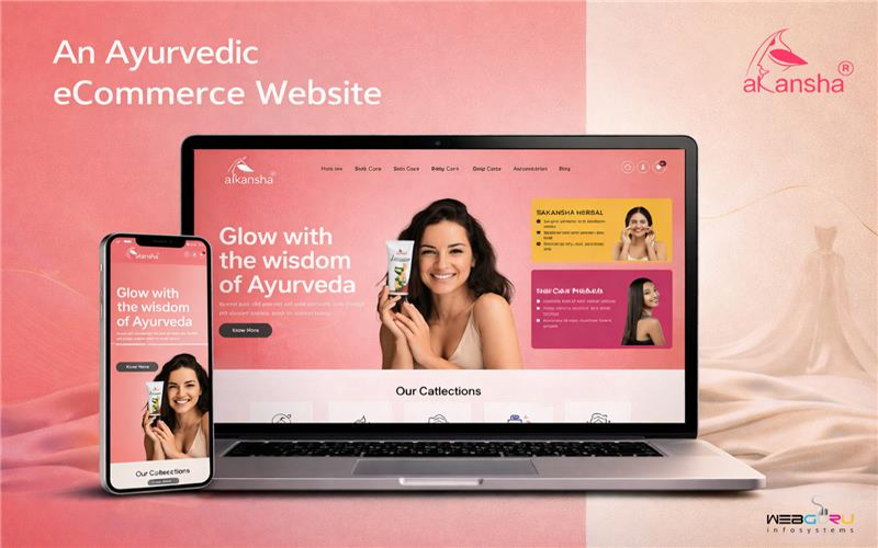 eCommerce Website for Ayurvedic Herbal Beauty and Wellness Products  screenshot 1