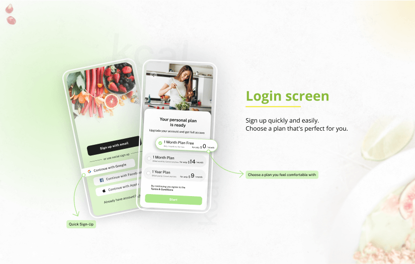 Nutrition App screenshot 1