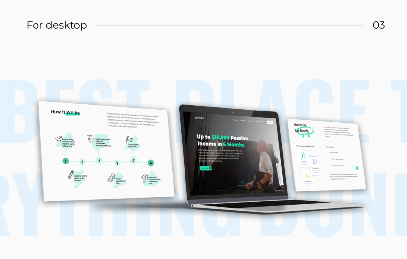 Estimate Landing Page screenshot 1