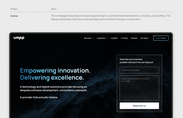 UAPP Corporate Website screenshot 4