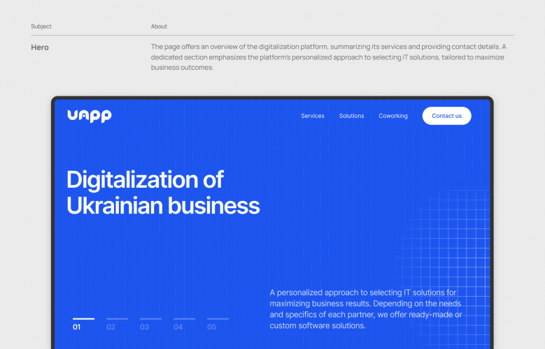 Landing page UAPP LLC screenshot 1