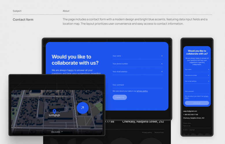 Landing page UAPP LLC screenshot 4