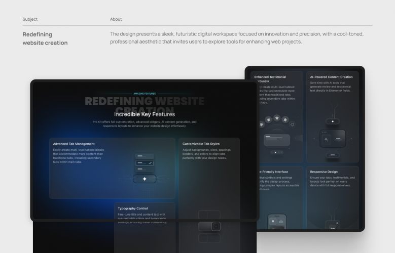 Pro Kit for Elementor screenshot 1