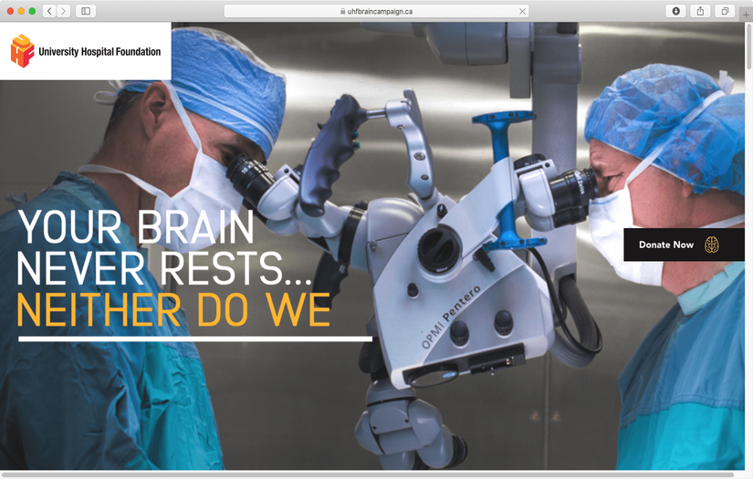 University Hospital Foundation Brain Campaign screenshot 1