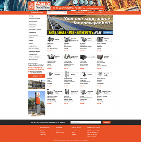 AZTEC COMMERCIAL HARDWARE & BEARING screenshot 1