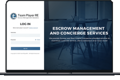 Team Player RE Escrow Web Application