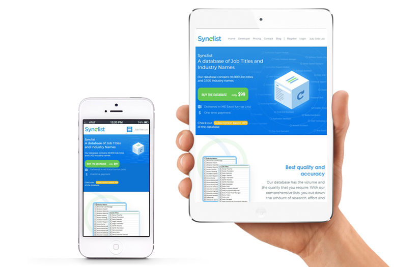 Synclist screenshot 1